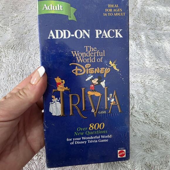 Mattel Other - The Wonderful World Of Disney Trivia “Adult” Add-On Pack 800 Questions New VTG